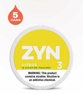 ZYN Citrus 3 mg 5 Pack 15 Pouches