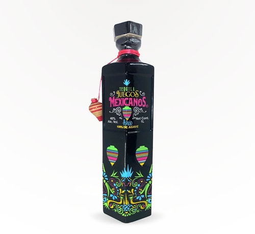 Juegos Mexicanos Añejo Tequila 1L Bottle