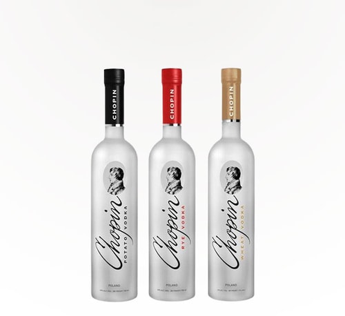 Chopin Vodka Tri-pk Gift Set Vodka 3 Bottles 375 ml