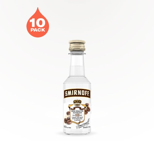 Smirnoff Espresso 10 Bottles (50ml)