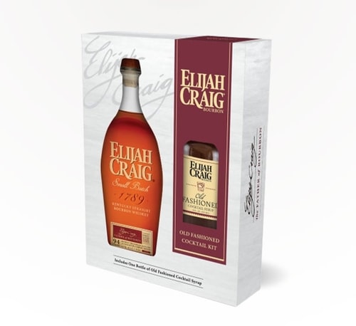 Elijah Craig Small Batch Bourbon Old Fashioned Cocktail Kit Gift Set 750ml (Bottle)