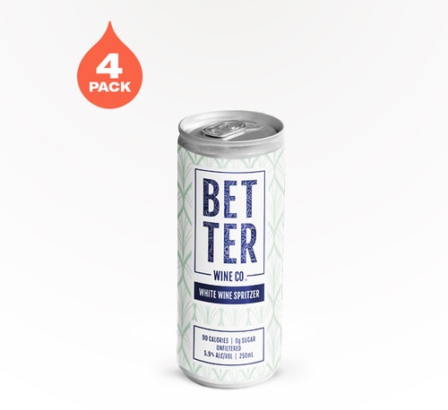 Better Wine White Wine Spritzer 4 Cans (250ml)