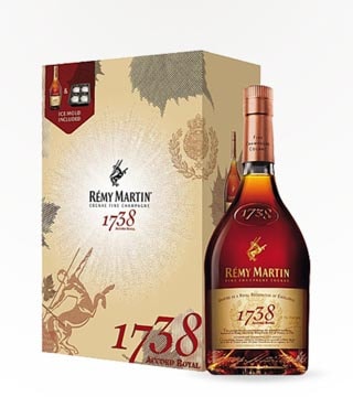 Rémy Martin 1738 Accord Royal Cognac Gift Set with Ice Mold 750ml (Bottle)
