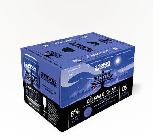 2 Towns Ciderhouse Cosmic Crisp Original Hard Cider 6 Cans (12oz)