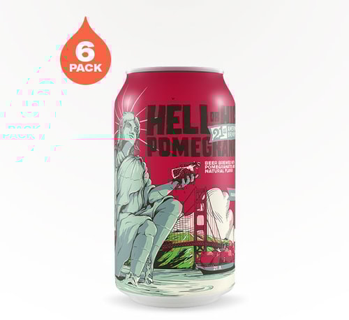 21st Amendment Brewery Hell or High Pomegranate Wheat Beer 6 Cans (12oz)