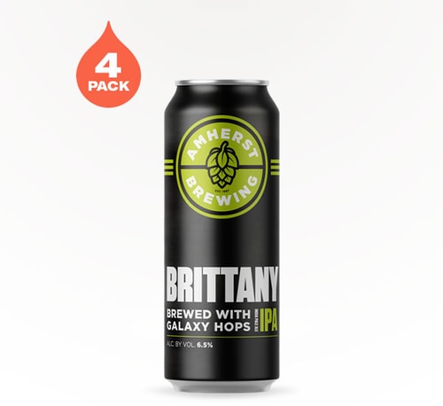 Amherst Brewing Brittany IPA 4 Pack 16oz