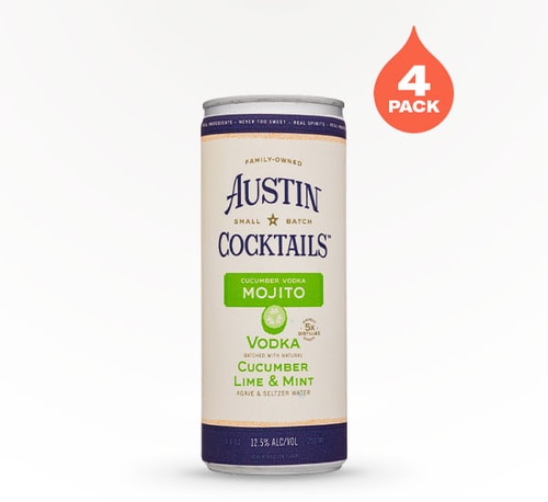 Austin Cocktails Cucumber Vodka Mojito 4 Cans (8.4oz)
