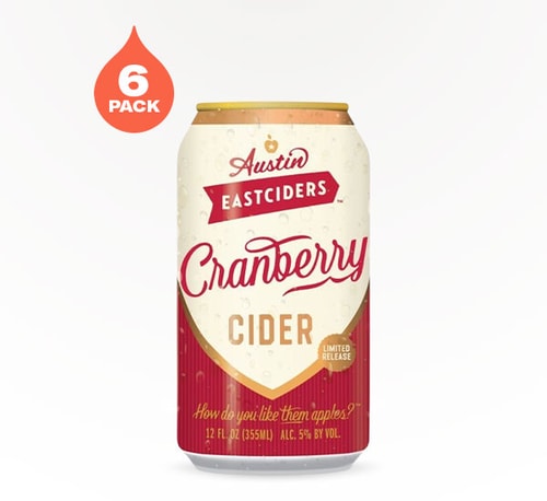 Austin Eastciders Cranberry Hard Cider 6 Cans (12oz)