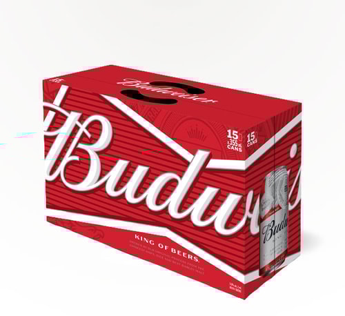 Budweiser American Lager 15 Cans (12oz)