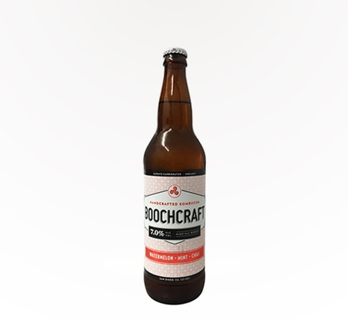 Boochcraft Watermelon Mint Chili Hard Kombucha 22oz (Bottle)