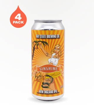 Bay State Brewing Baystate Sinshine New England IPA 4 Cans 16 oz