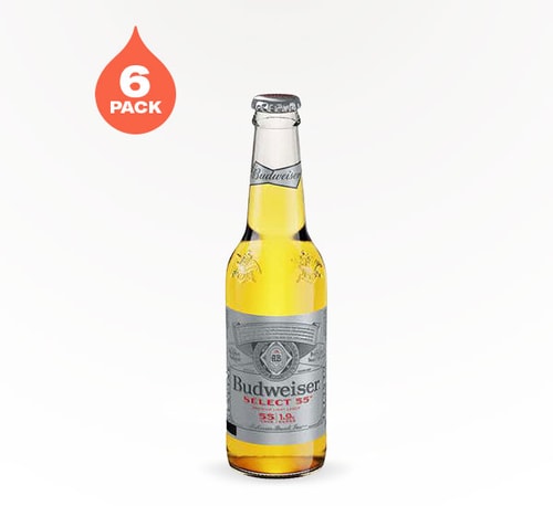 Budweiser Select 55 Light Lager 6 Bottles (12oz)