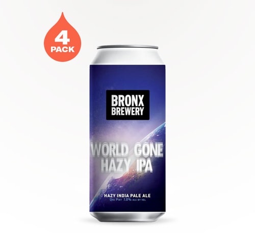 Bronx Brewery World Gone Hazy IPA 4 Pack (16oz)