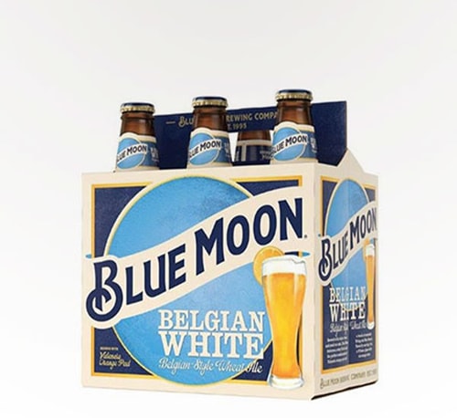 Blue Moon Brewing Belgian White Wheat Ale 6 Bottles 12oz