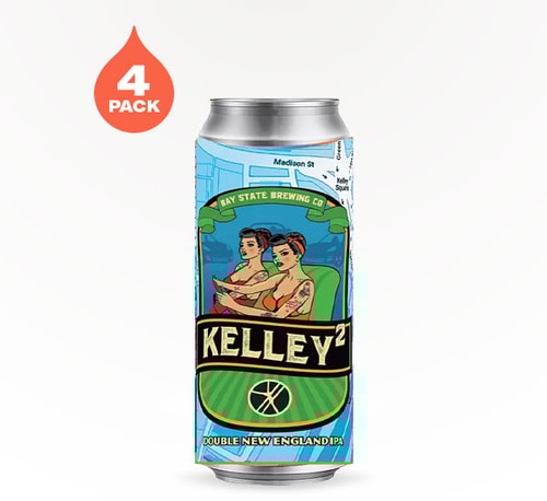 Bay State Brewing Kelley Squared Double New England IPA 4 Pack (16oz)