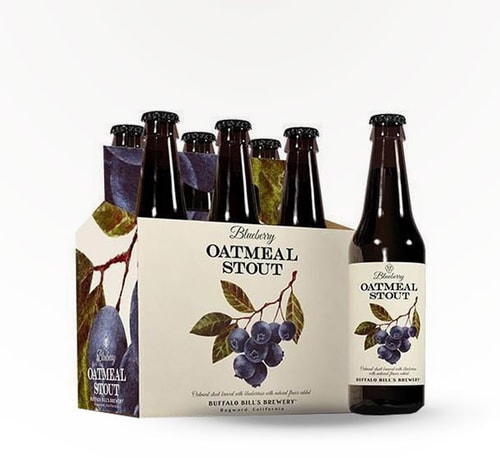 Buffalo Bill's Blueberry Oatmeal Stout Seasonal Specialty Beer 6 Bottles (12oz)