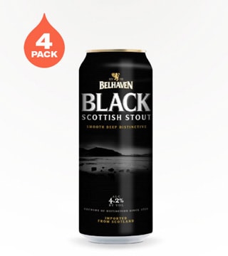 Belhaven Brewery Black Scottish Nitro Stout 4 Cans 16 oz