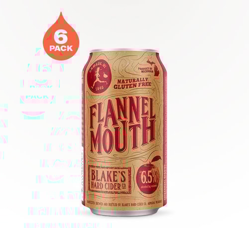 Blake's Hard Cider Flannel Mouth 6 Cans (12oz)
