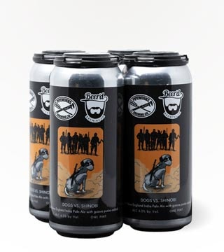 Beer'd Brewing Dogs Vs Shinobi IPA 4 Cans 16 oz