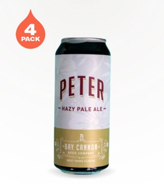 Bay Cannon Beer Peter Hazy Pale Ale 4 Cans 16 oz
