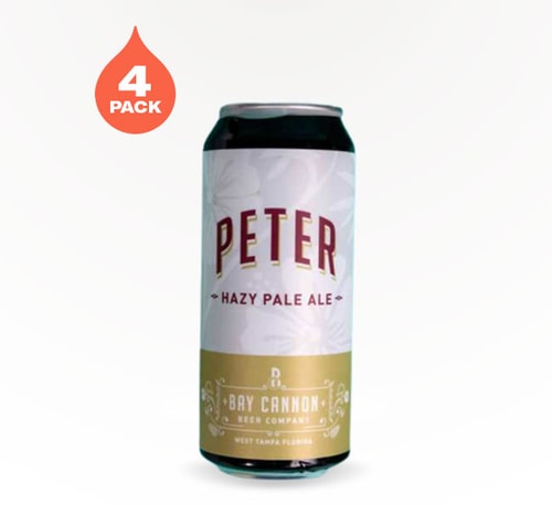 Bay Cannon Beer Peter Hazy Pale Ale 4 Pack 16oz