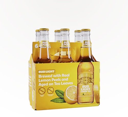 Bud Light Lemon Tea Light Lager 6 Bottles 12oz