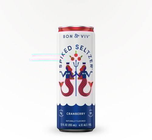Bon and Viv Spiked Seltzer Cranberry Hard Seltzer 16oz (Can)