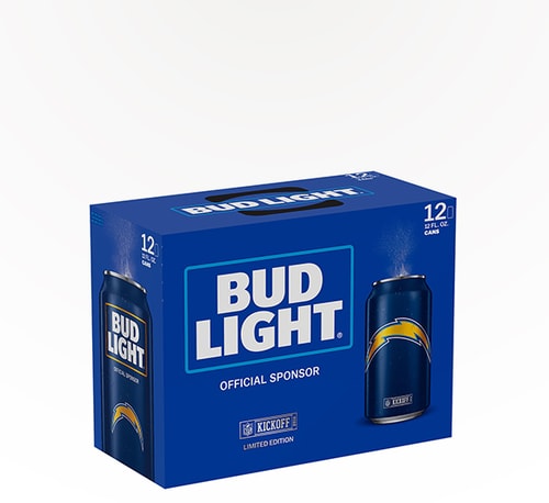 Bud Light Team Cans San Diego Chargers 12 Cans 12oz