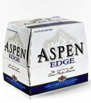 Aspen Edge Low-Carb Light Lager 12 Bottles 12oz