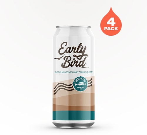 Coronado Brewing Early Bird Cold Brew Milk Stout 4 Pack (16oz)