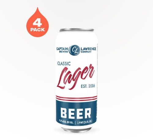 Captain Lawrence Brewing Classic Lager 4 Pack (16oz)