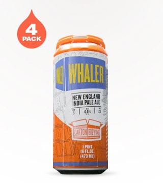 Carton Brewing Whaler New England IPA 4 Cans 16 oz