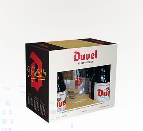 Duvel Gift Box Belgium Ale Seasonal Specialty Beer 4 Bottles (12oz)