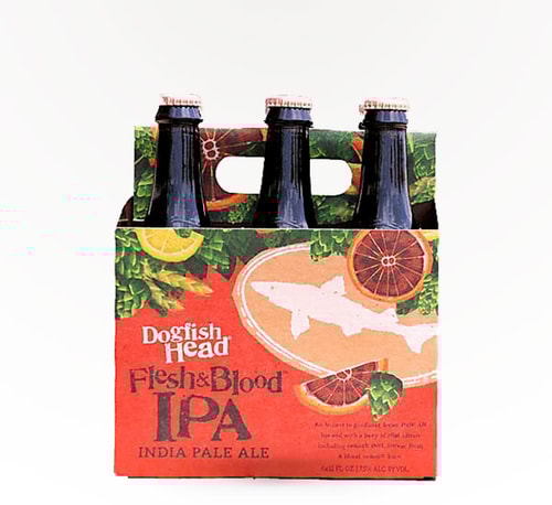 Dogfish Head Flesh and Blood IPA 6 Bottles 12oz