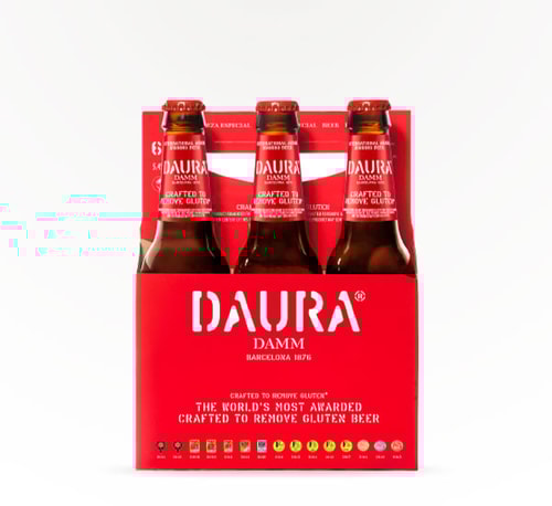 Damm Daura Damm Crafted to Remove Gluten Beer 6 Bottles (11.2oz)