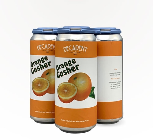 Decadent Ales Orange Gusher Double IPA 4 Pack 16oz