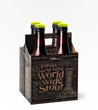 Dogfish Head Brewery Utopias Barrel-Aged World Wide Stout 4 Bottles (12oz)