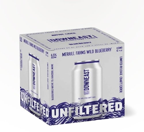 Downeast Cider Native Blueberry Cider 4 Cans (12oz)