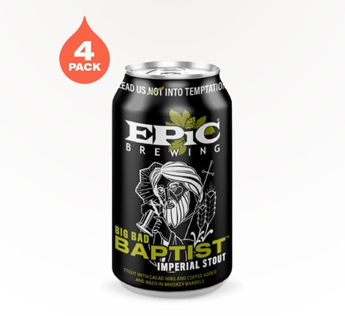 Epic Brewing Big Bad Baptist Imperial Stout 4 Cans (12oz)