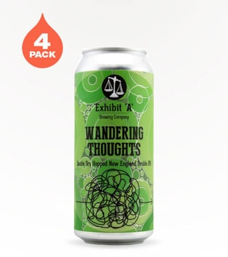 Exhibit 'A' Brewing Wandering Thoughts Double IPA 4 Cans 16 oz