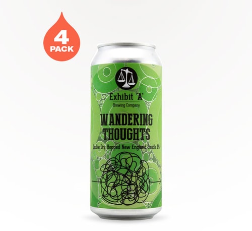 Exhibit 'A' Brewing Wandering Thoughts Double IPA 4 Pack (16oz)