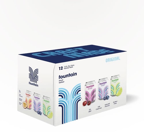 Fountain Hard Seltzer Original Variety Pack 12 Cans 12oz
