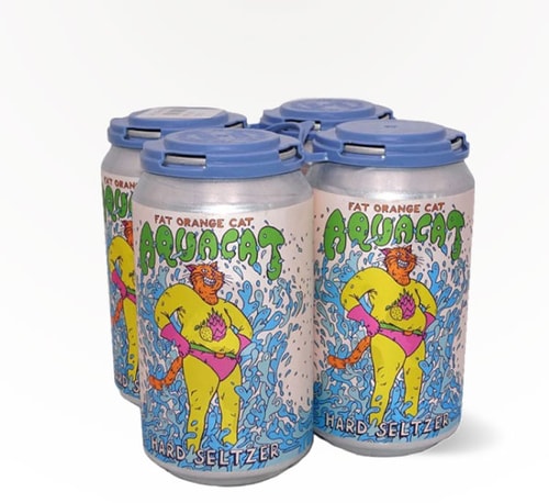 Fat Orange Cat Brew Aquacat Hard Seltzer 4 Cans (12oz)