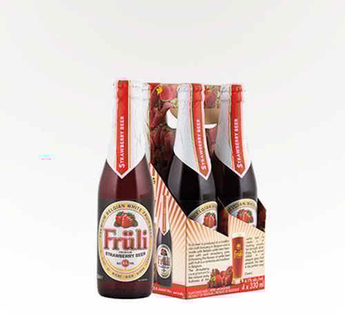 Fruli Strawberry Fruit Beer 4 Bottles (12oz)