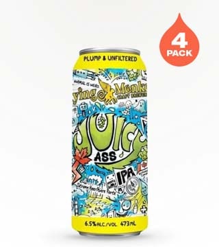 Flying Monkeys Craft Brewery Juicy Ass IPA 4 Cans 16 oz