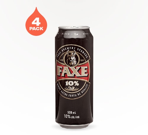 Faxe Brewery 10% Lager 4 Cans (500ml)