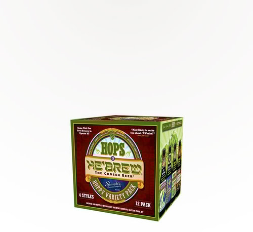 Hops In He'brew Variety Seasonal Specialty Beer 12 Bottles (12oz)