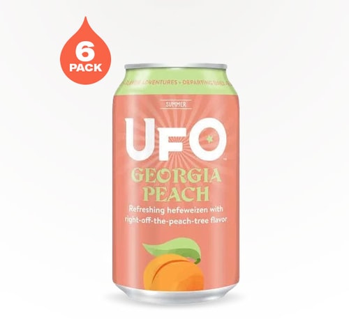 Harpoon Brewery UFO Georgia Peach Hefeweizen 6 Cans (12oz)