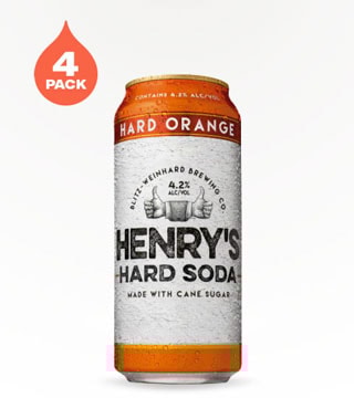 Henry's Hard Soda Hard Orange Soda 4 Cans 16 oz