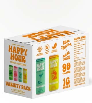 Happy Hour Tequila Hard Seltzer Variety Pack 8 Cans 12 oz